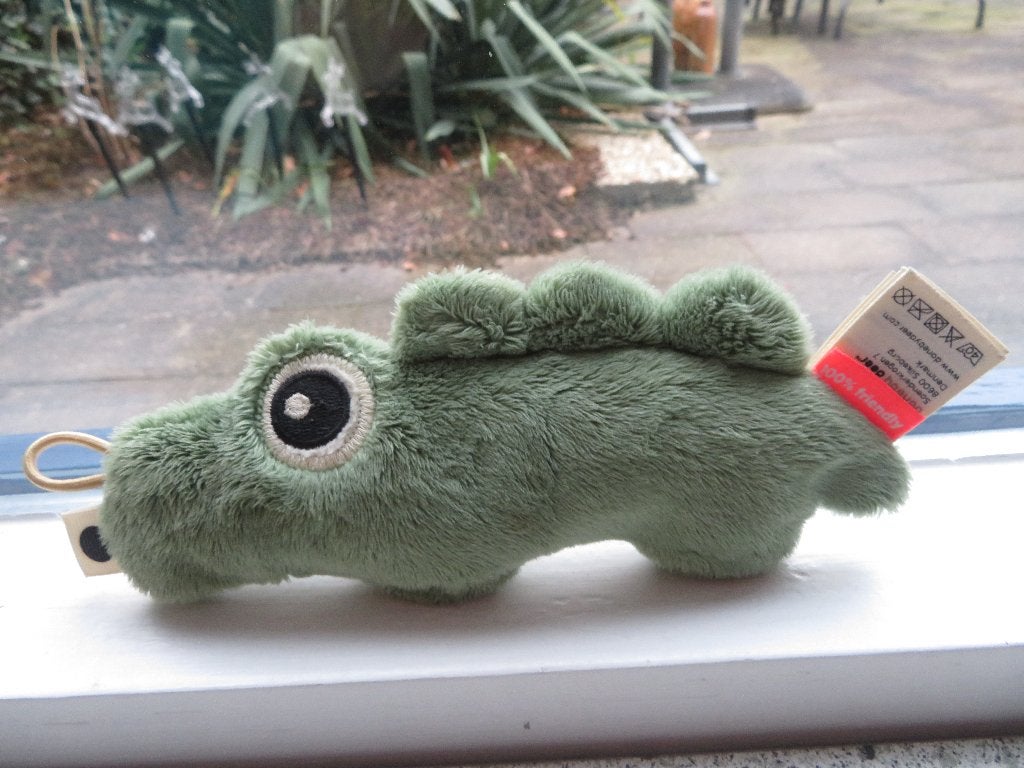 Krokodilletje merk Done by Deer speenknuffeltje krokodil, Groen, Overige typen, Ophalen of Verzenden, Zo goed als nieuw