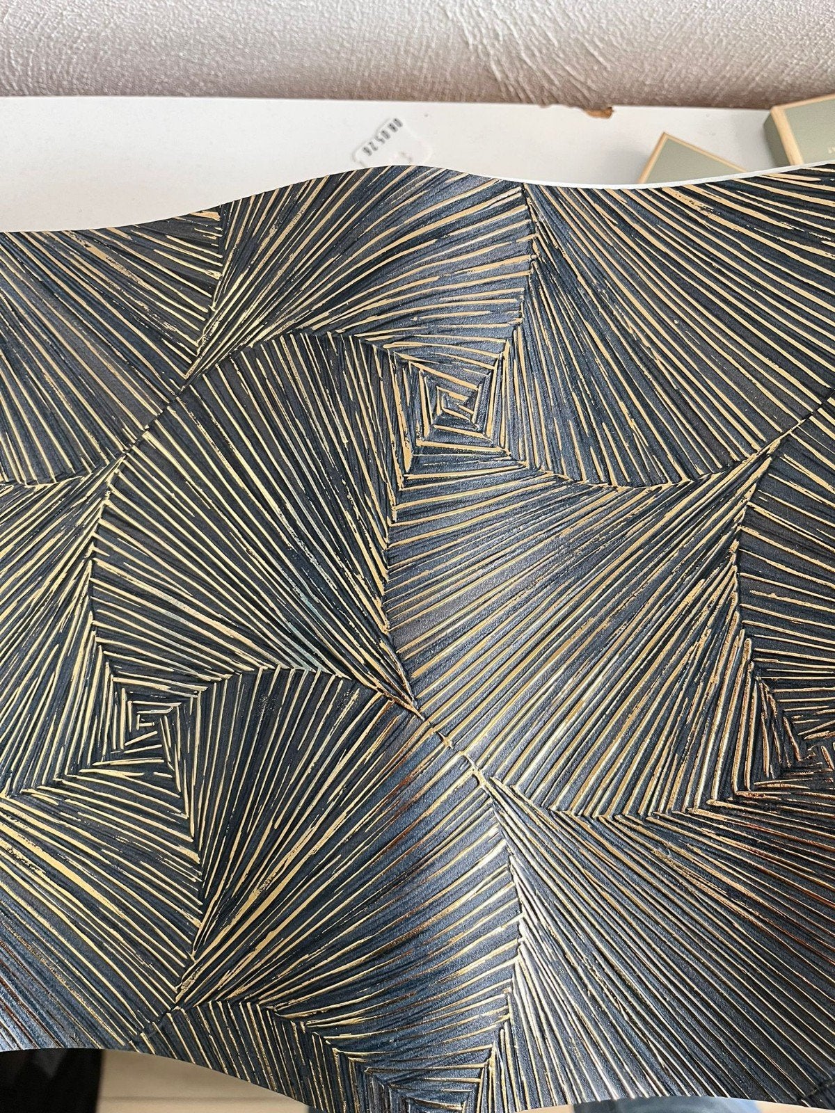 Casamance Behang - Luxe Vinylbehang met Geometrisch Patroon, Geometrisch, Modern, Ophalen of Verzenden, Vinylbehang