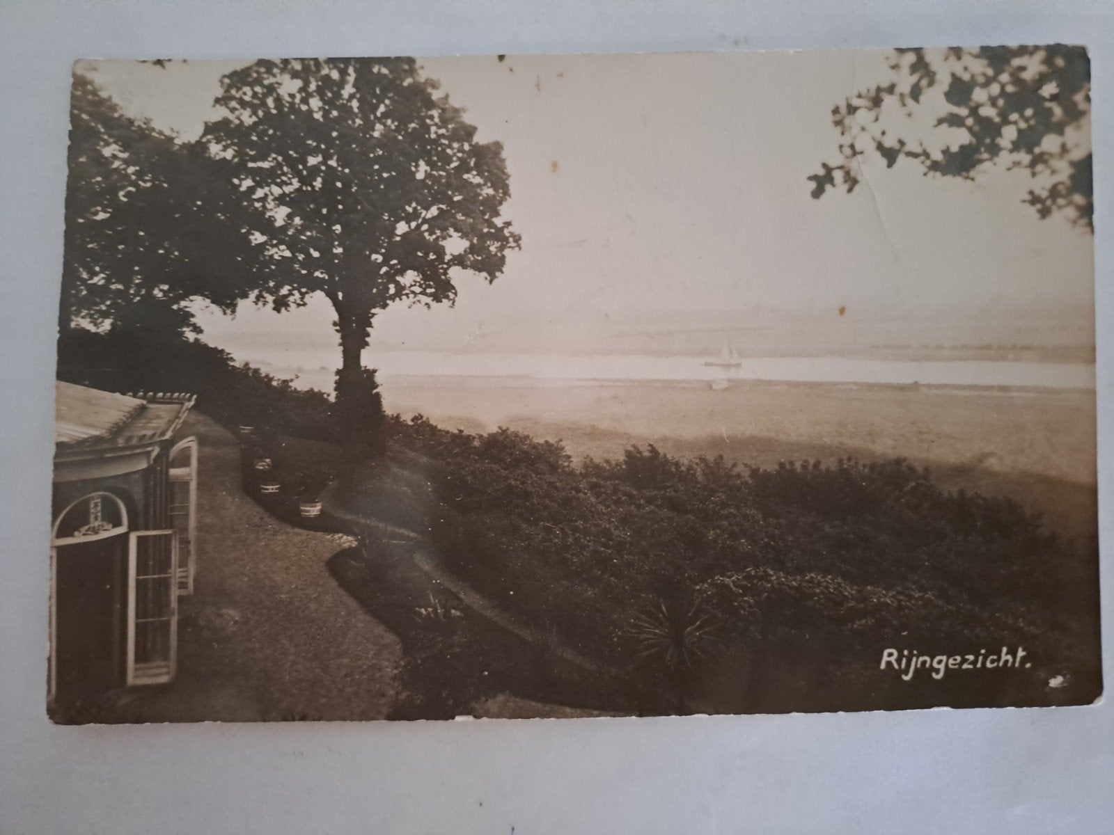 Arnhem,  fotokaart,  rijngezicht, Ophalen of Verzenden, Voor 1920, Gelderland