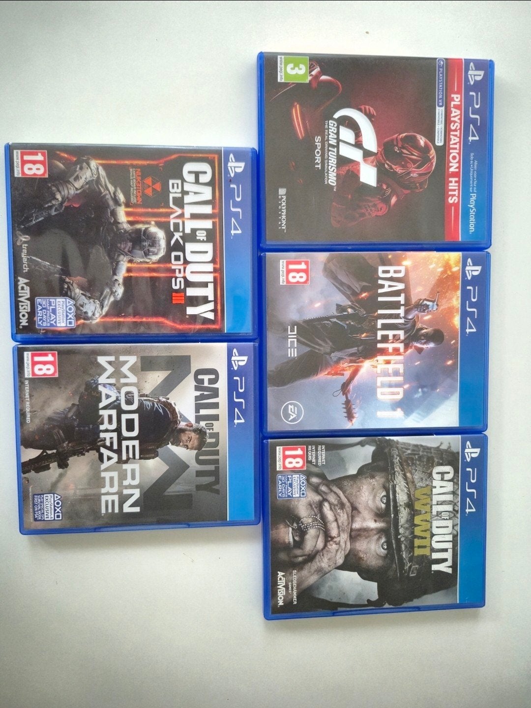 5 ps4 spellen, Vanaf 18 jaar, Shooter, Ophalen of Verzenden, Zo goed als nieuw