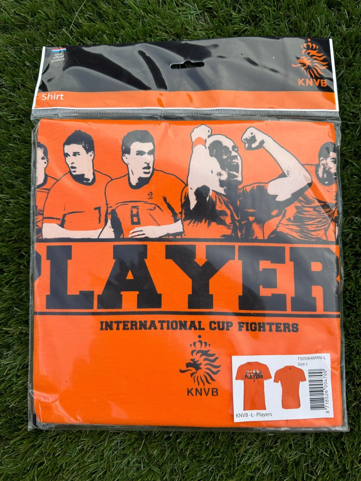 KNVB T-shirt Heren Maat L - Oranje Leeuwen, Ophalen of Verzenden, Nieuw, Maat 52/54 (L), Oranje
