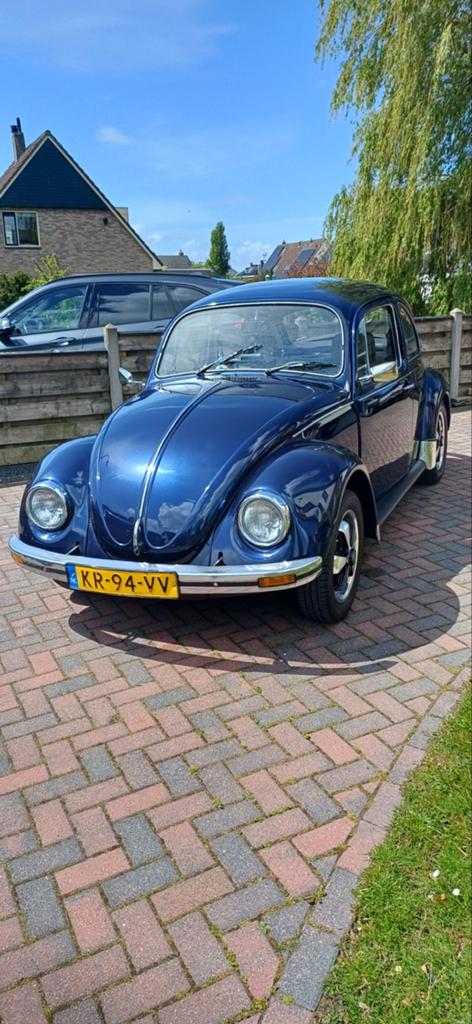 Volkswagen Kever 1200  1984 Fuchs Koni's nw.Apk, Auto's, 4 cilinders, Blauw, Origineel Nederlands, Handgeschakeld