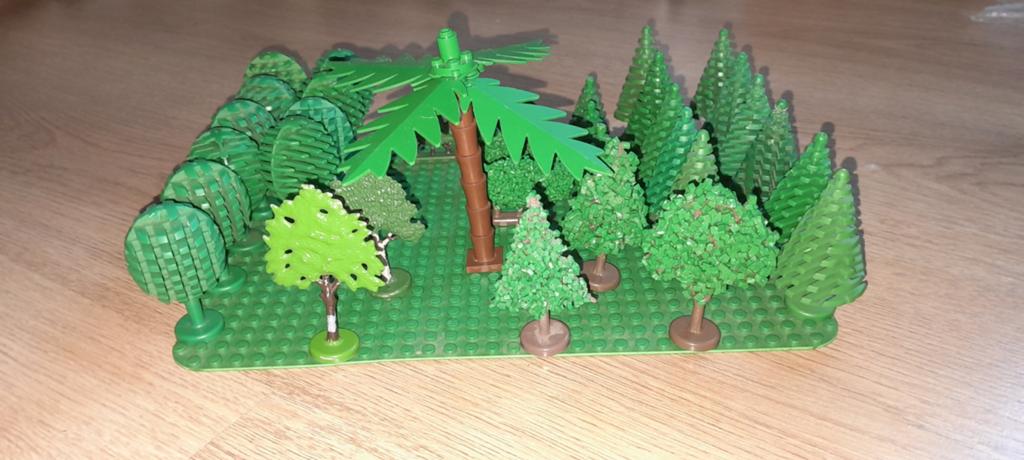 Lego partij bomen groen verzameling collectie spar netjes, Overige thema's, Lego, Ophalen of Verzenden, Zo goed als nieuw
