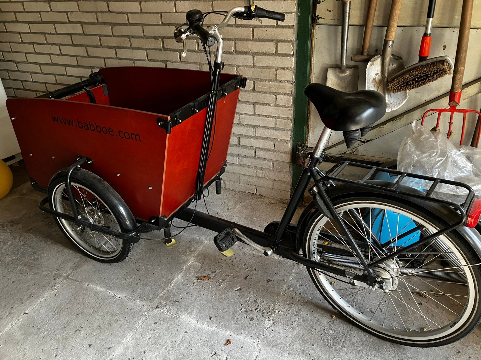 Babboe Big Bakfiets, Ophalen, Gebruikt, Trommelrem, 4 kinderen of meer