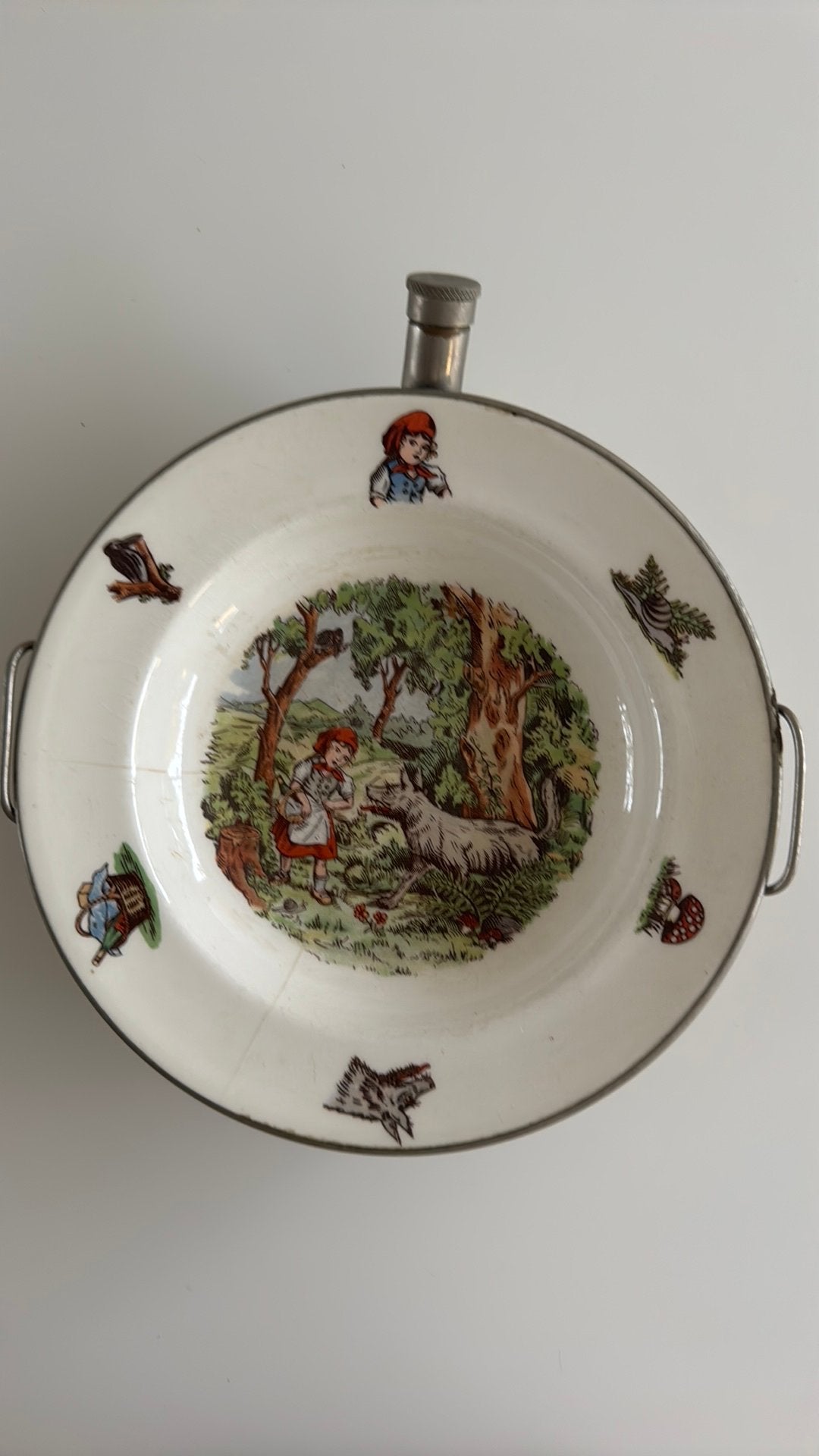 Vintage kinderbord roodkapje, Ophalen of Verzenden, Gebruikt, Overige typen