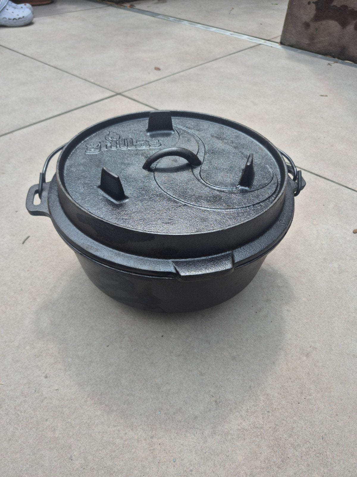 Gietijzeren Dutch Oven met Deksel, Ophalen, Gebruikt, Gietijzer, Kookpan of Snelkookpan