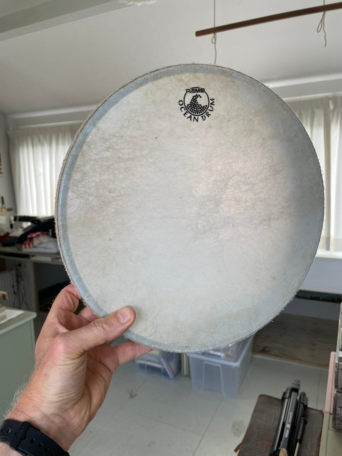 Ocean drum 30cm, Muziek en Instrumenten, Percussie, Ophalen of Verzenden, Zo goed als nieuw, Overige soorten