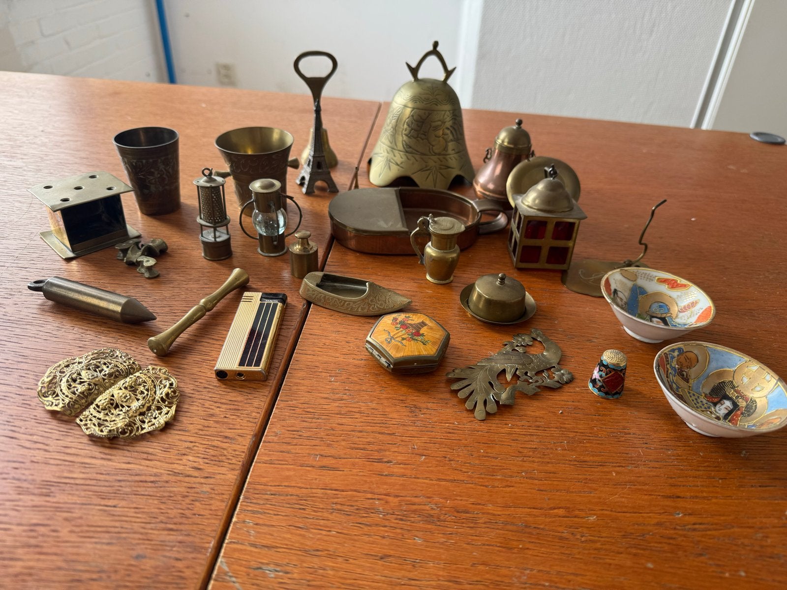 Verzameling van diverse messing en koperen decoratieve items, Ophalen of Verzenden