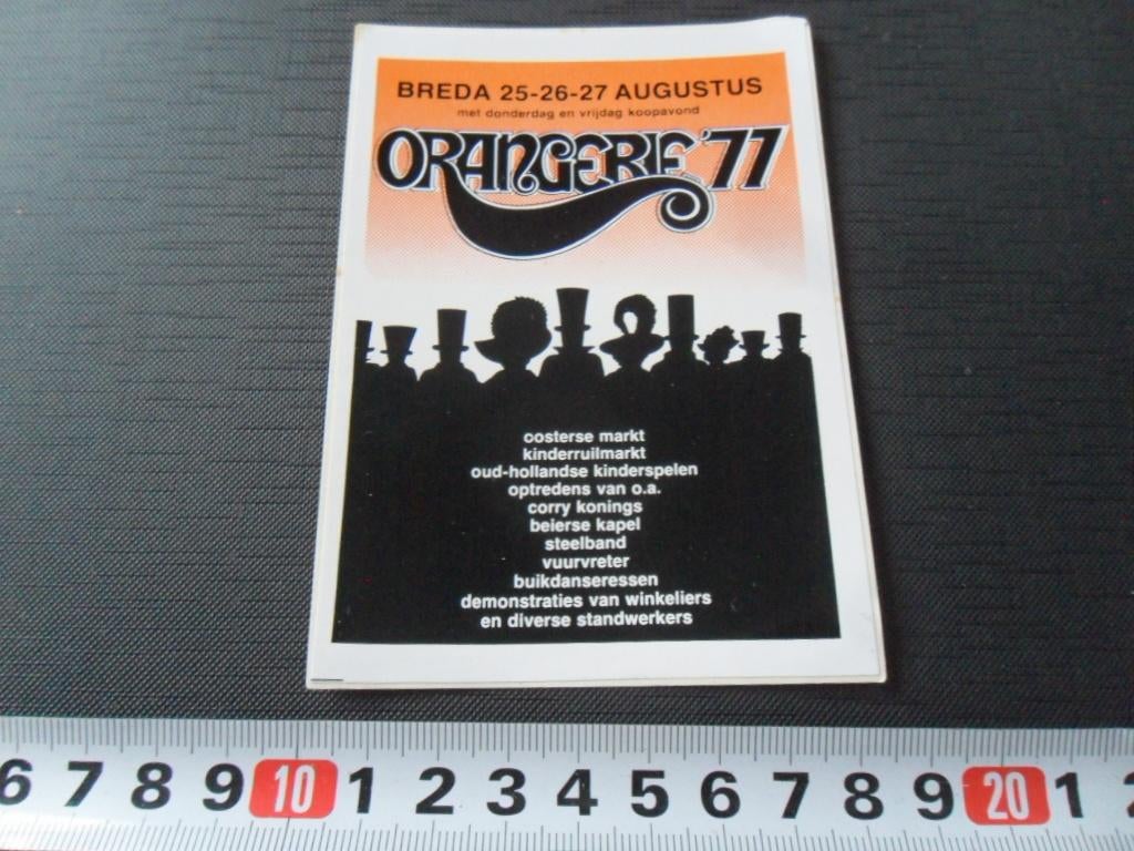 sticker Breda ORANGERIE '77, Ophalen, Zo goed als nieuw