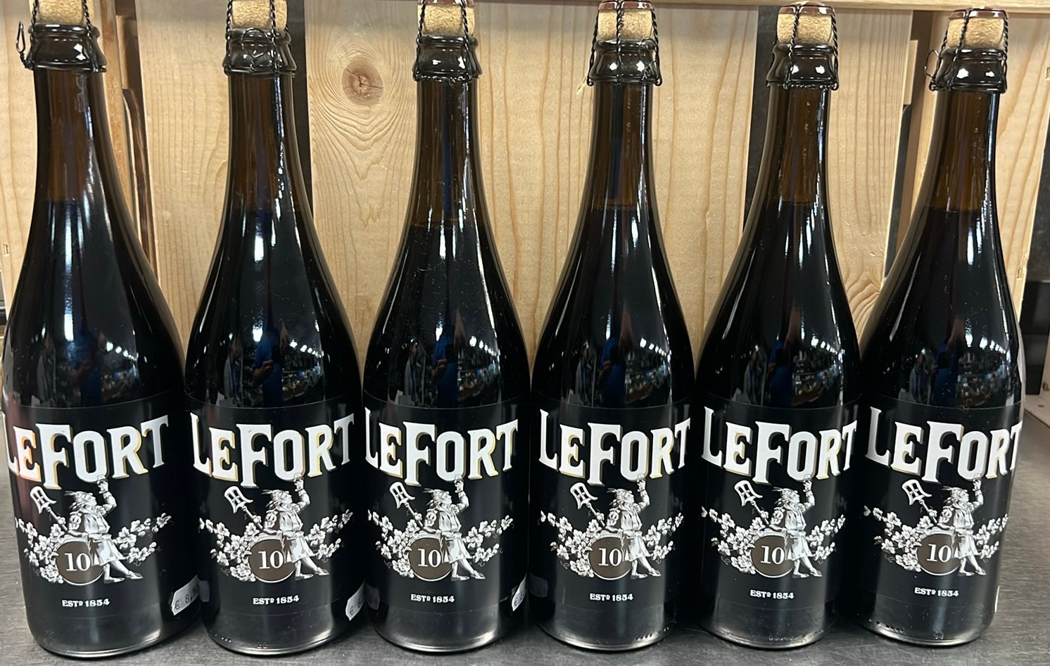 6 flessen Vintage Brasserie LeFort Classic 75cl, Ophalen of Verzenden, Zo goed als nieuw, Flesje(s)