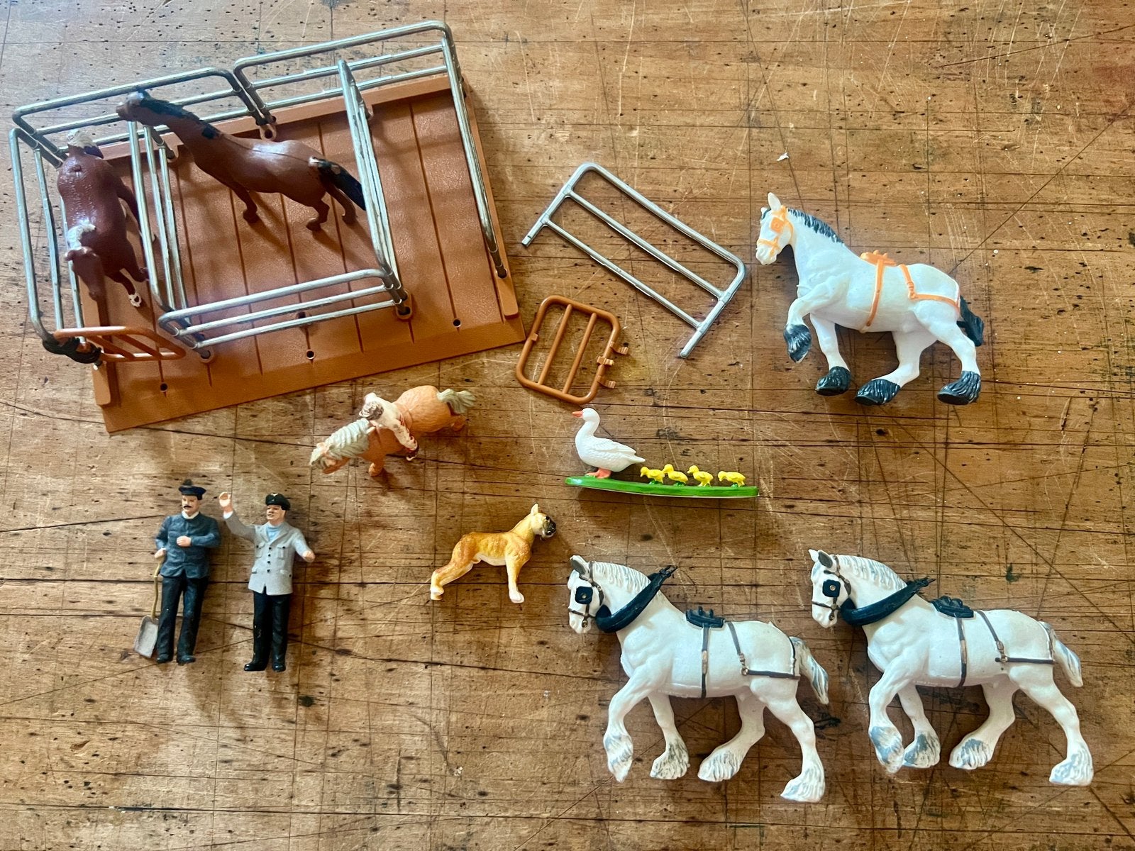 Vintage speelgoed boerderijdieren (deels Britains), Ophalen of Verzenden, Gebruikt