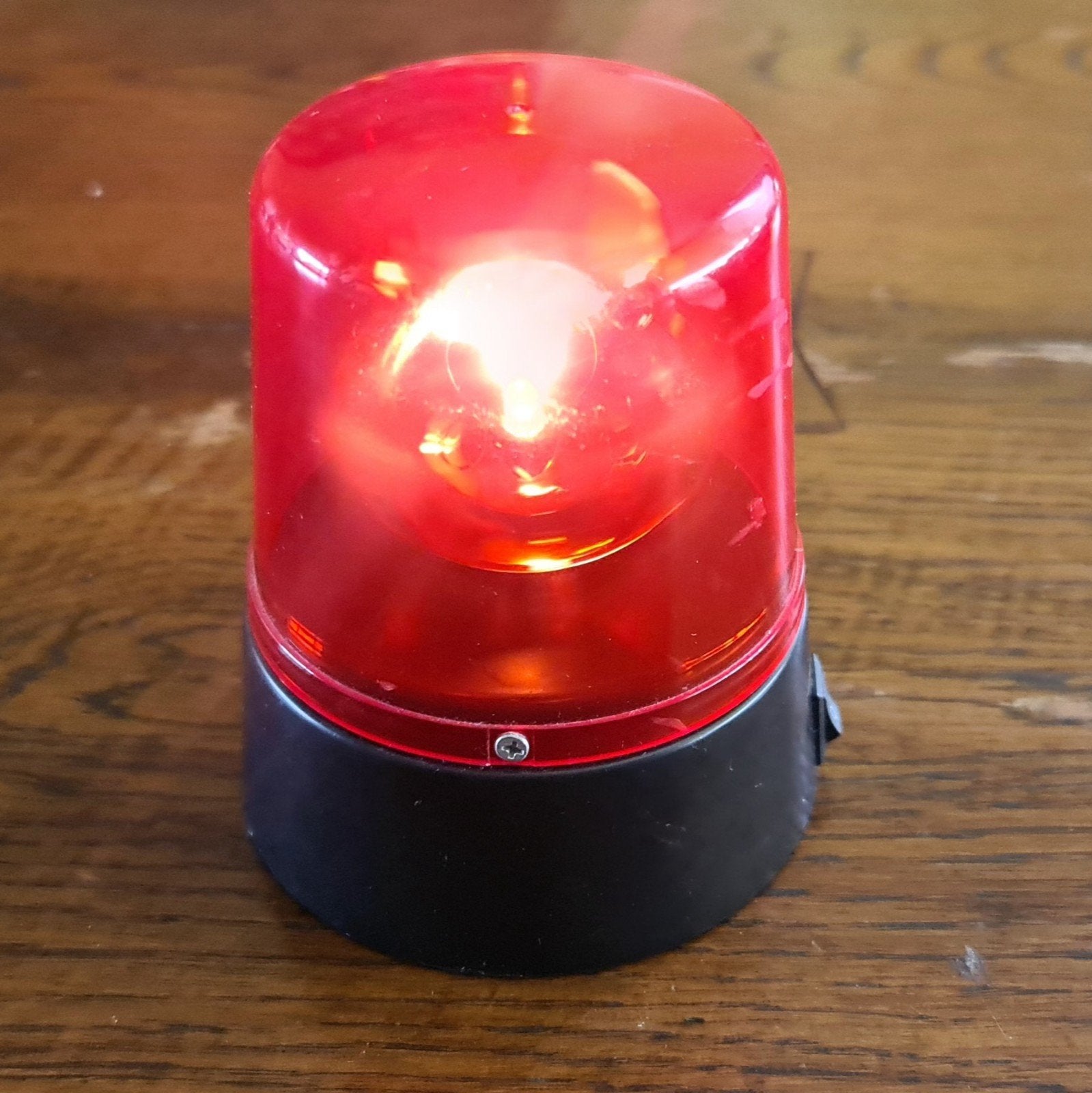 LED Mini Politie Zwaailicht – Rood, Ophalen of Verzenden, Gebruikt