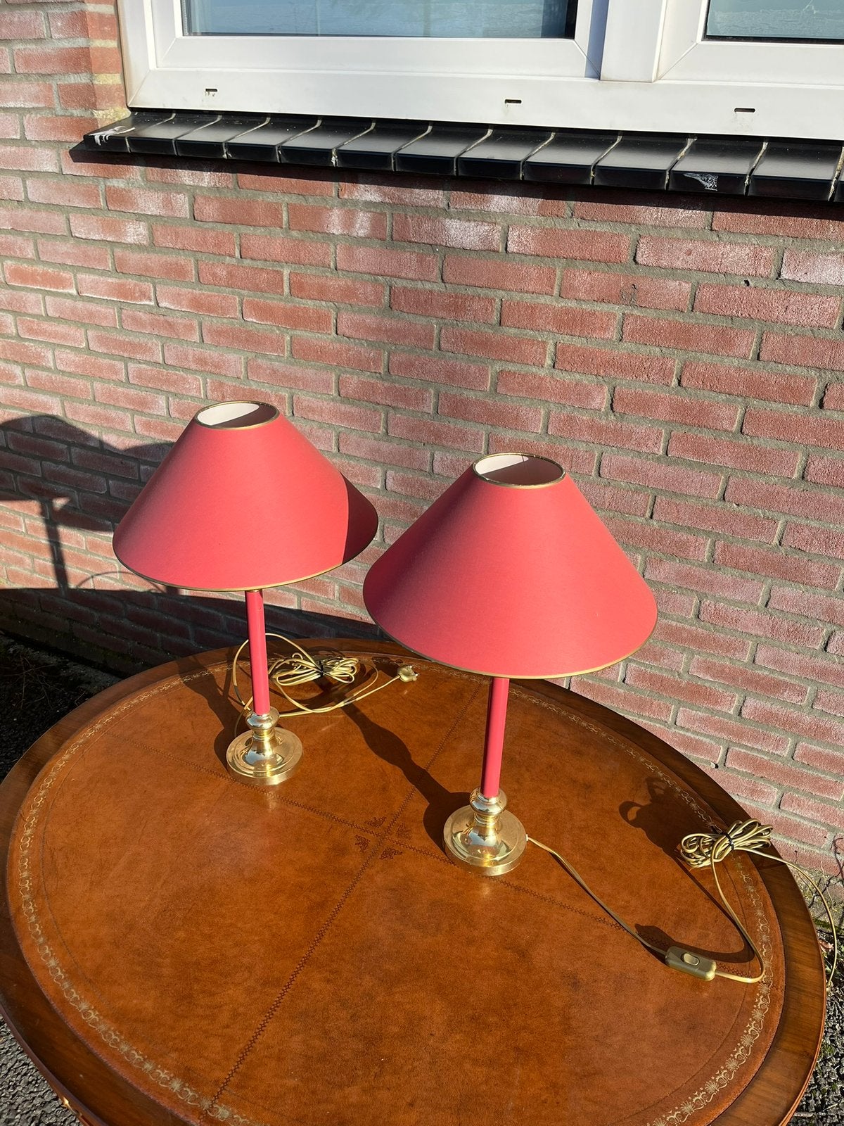 Antieke Messing Gouden Lampen, Ophalen