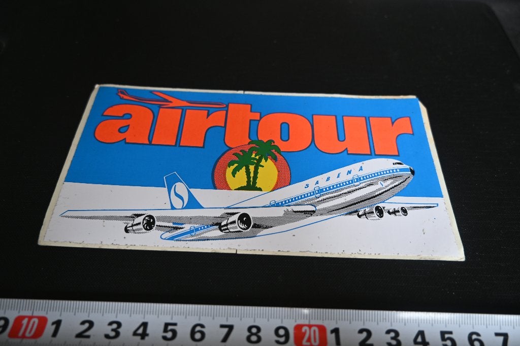 sticker België SABENA airtour   luchtvaart