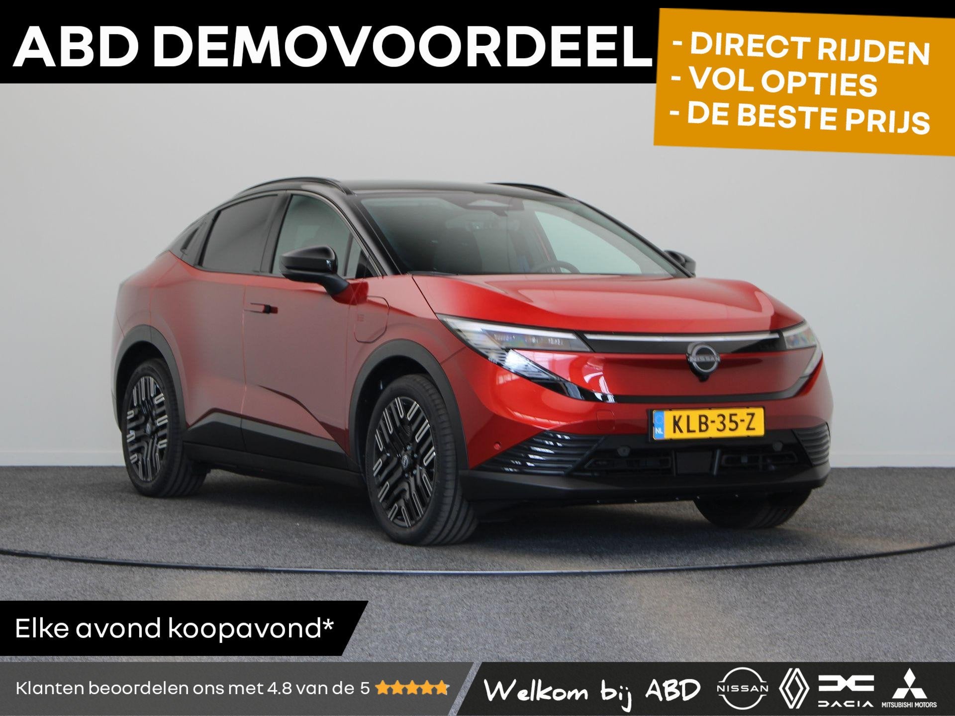 Nissan LEAF Evolve 52 kWh | Panoramadak | 445km WLTP | Bose, Auto's, Dealer onderhouden, 451 km, 177 pk, Te koop