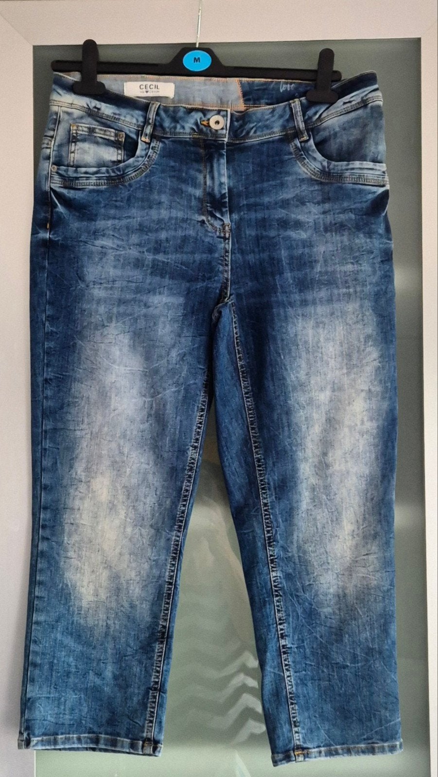 Cecil jeans capri model 32/24 inch. Nieuw., Blauw, Nieuw, Ophalen of Verzenden, W27 (confectie 34) of kleiner