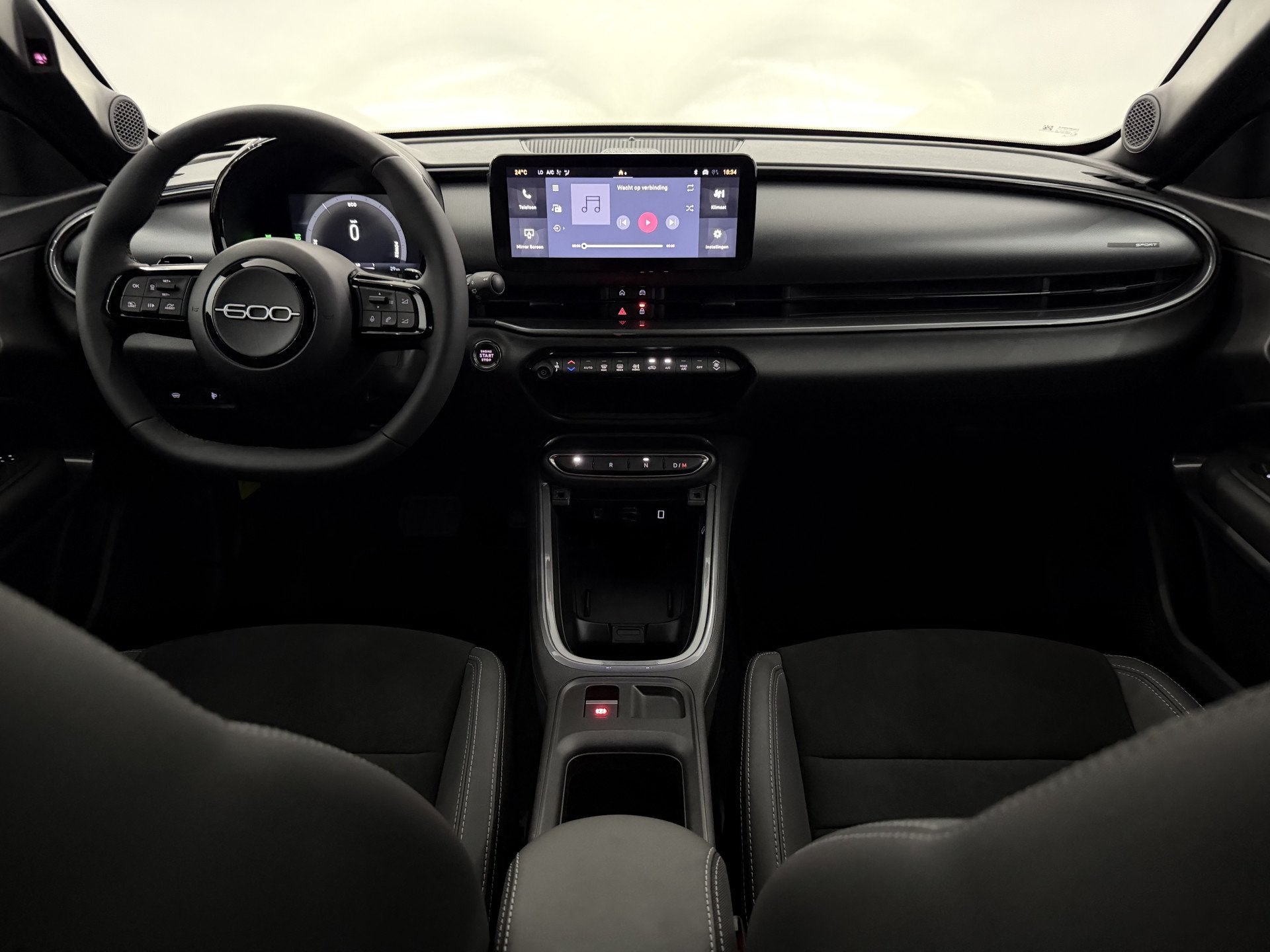 Fiat 600 1.2 Hybrid Sport 145PK Camera, Apple carplay, Rijst, Auto's, Fiat, Gebruikt, 1199 cc, Bedrijf, Hybride Elektrisch/Benzine
