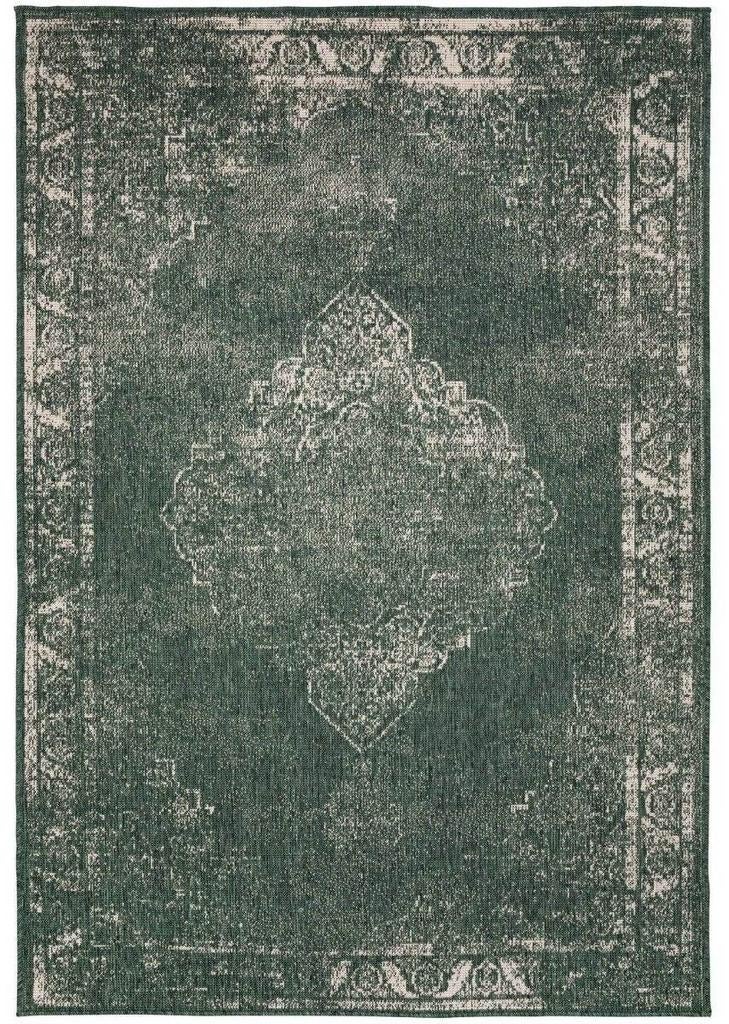 Groen vloerkleed (binnen + buiten) - 280x380, Huis en Inrichting, Stoffering | Tapijten en Kleden, Vintage, Klassiek, Modern, 200 cm of meer