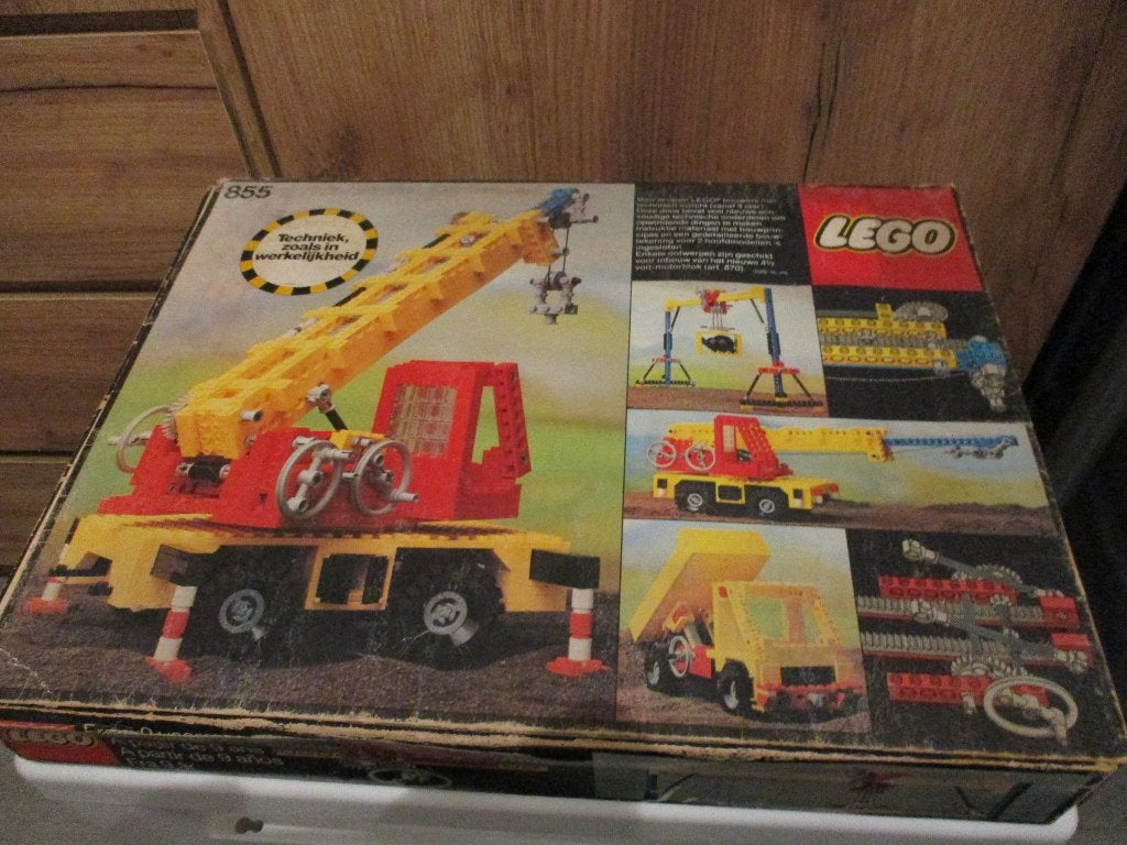 lego technic Set 855 Mobiele kraan, Ophalen of Verzenden, Gebruikt, Complete set, Lego