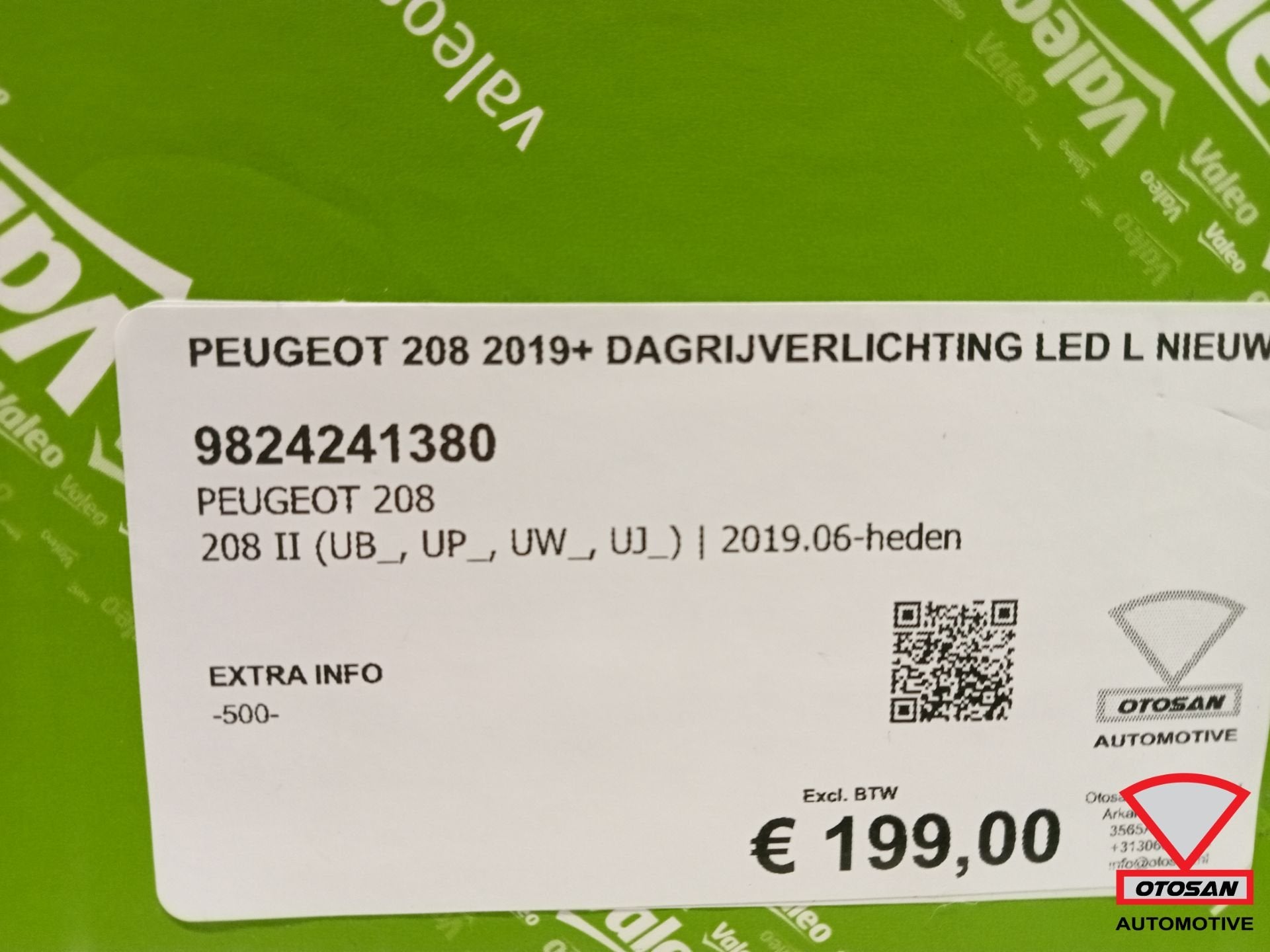 Peugeot 208 2019+ Dagrijverlichting LED L Nieuw 9824241380, Taurusavenue 1
2132 LS  Hoofddorp, NL, Contact.group@renault.com, Stellantis N.V.
