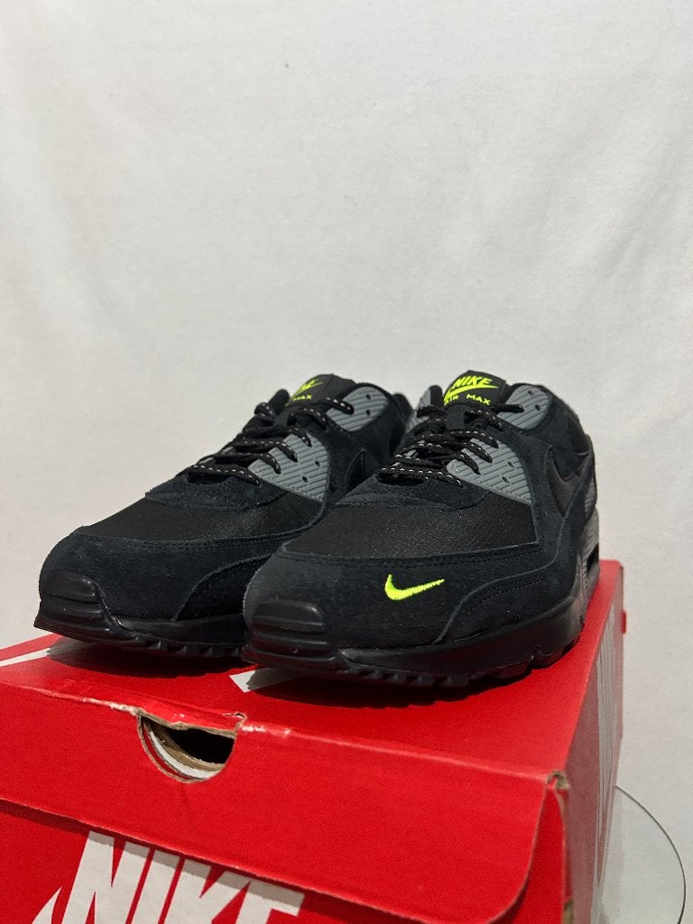NIEUW! Maat 49,5 - Nike Air Max 90 Black Volt Cool Grey, Kleding | Heren, Verzenden, Zwart, Nike, Nieuw
