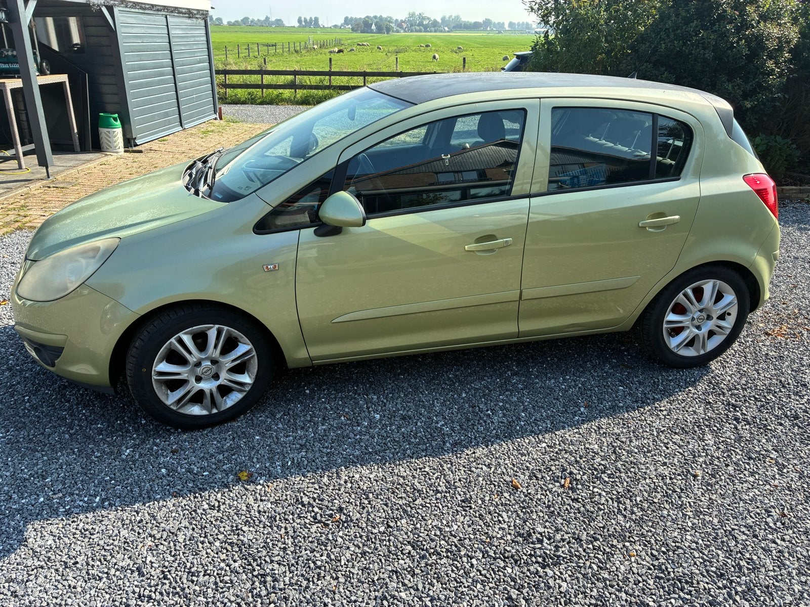 Opel Corsa 1.0 12V 5D 2006 Groen, Voorwielaandrijving, 40 €/maand, 1045 kg, Origineel Nederlands