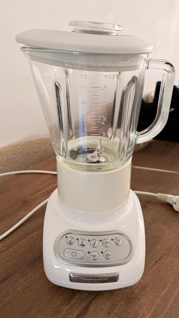 KitchenAid Artisan Blender 5KSB5553EWH - Wit, Witgoed en Apparatuur, Blenders, Ophalen of Verzenden, Zo goed als nieuw, Blender