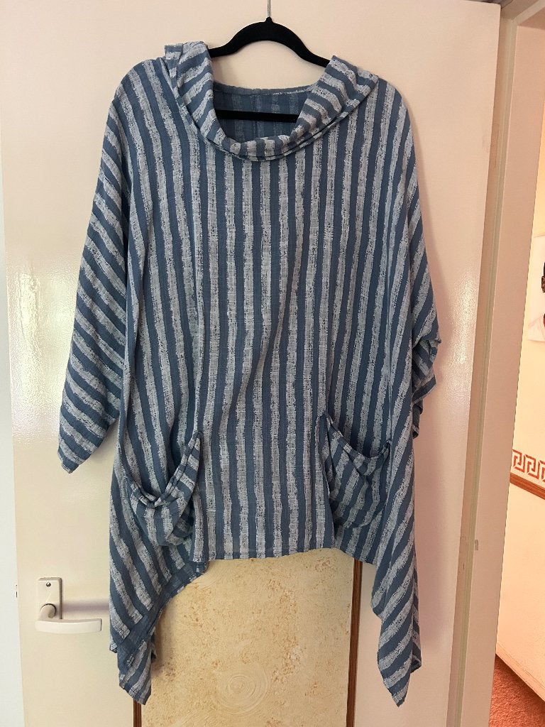 Tuniek A-lijn, Ophalen of Verzenden, Zo goed als nieuw, Maat 46/48 (XL) of groter, Blauw