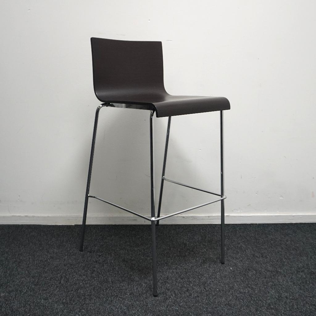 Pedrali Kuadra 1116 Design Barkruk | Hout | Zithoogte 77 cm, -, 60 tot 90 cm, Ophalen of Verzenden, -