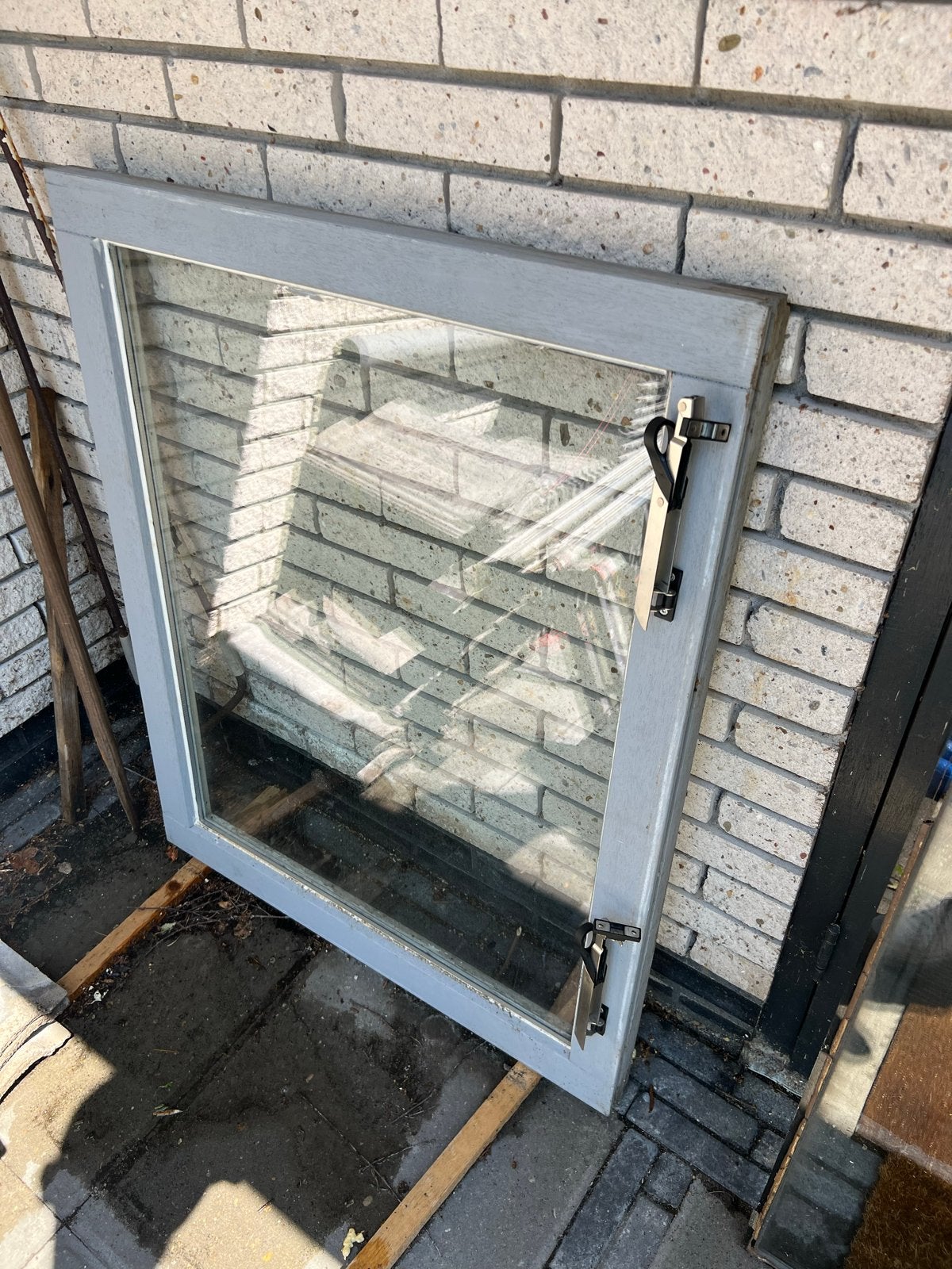 Uitzetraam met dubbelglas - Afmetingen zie foto's, Ophalen, Gevelraam of Ruit, Gebruikt, 80 tot 120 cm