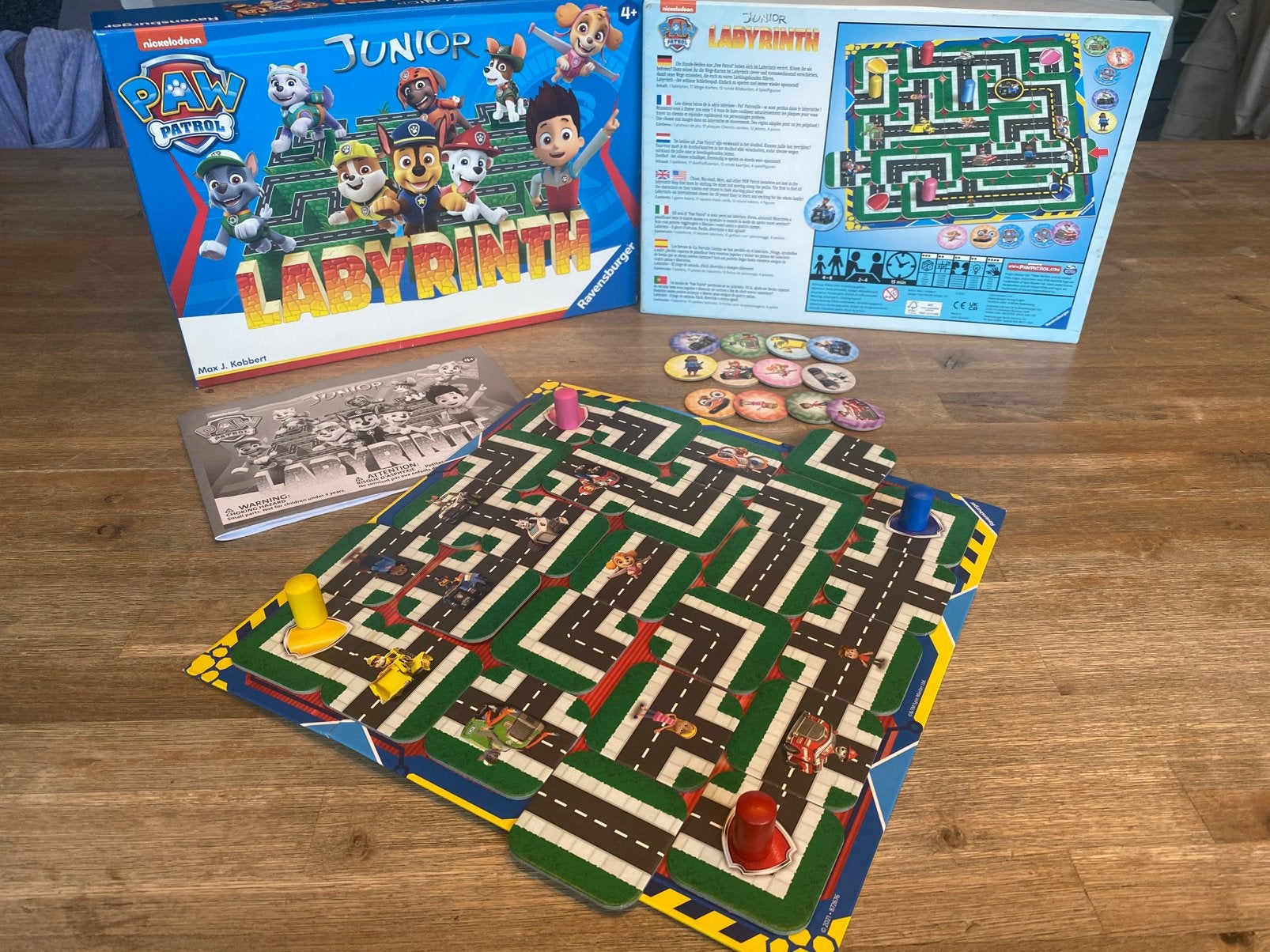 Ravensburger PAW Patrol Junior Labyrinth Spel Compleet&Zgan), Een of twee spelers, Ophalen of Verzenden, Zo goed als nieuw