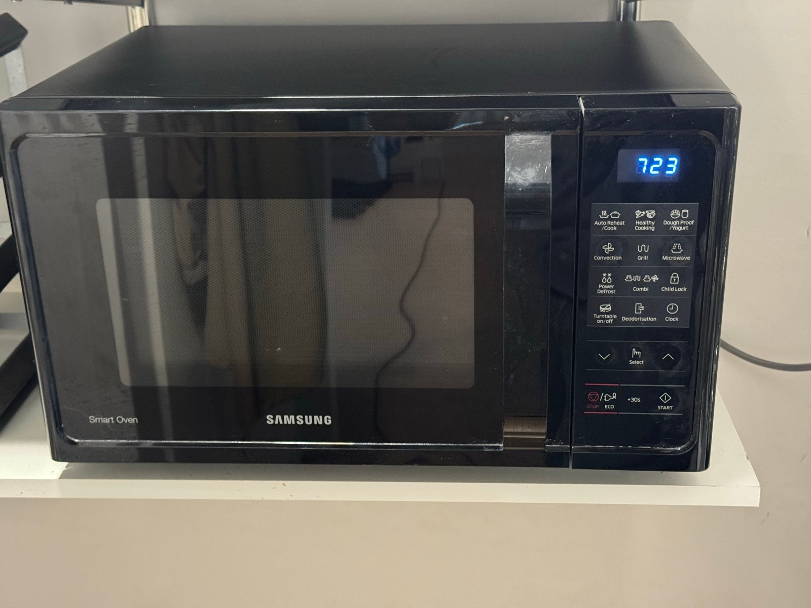 Samsung Smart Oven Combimagnetron - Zwart, Ophalen, Combimagnetron, Gebruikt, Grill