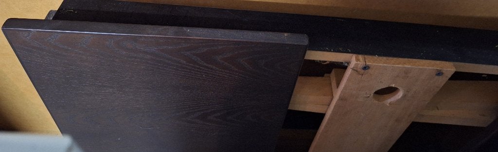 Houten eettafel, Huis en Inrichting, Ophalen, Gebruikt, 50 tot 100 cm, Vijf personen of meer