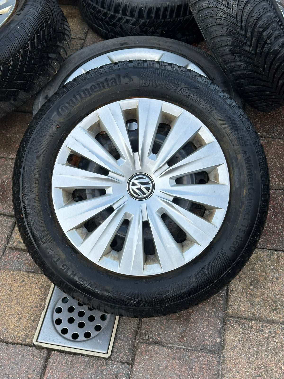 Originele 15 inch 5x112 Volkswagen Golf Velgen & Banden set, Gebruikt, 15 inch, Banden en Velgen, Personenwagen