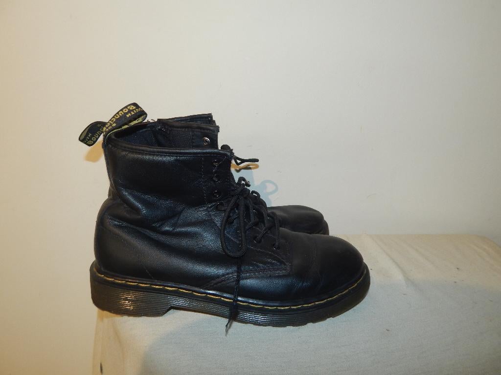 Dr Martens zwarte laarsjes soepel leer veters en rits mt 36, Verzenden, Zwart, Lage of Enkellaarzen, Dr Martens