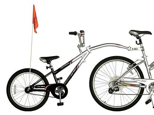 Aanhang - Adams Trail-A-Bike tag-along bike attachment., Ophalen, Gebruikt, 20 inch of meer