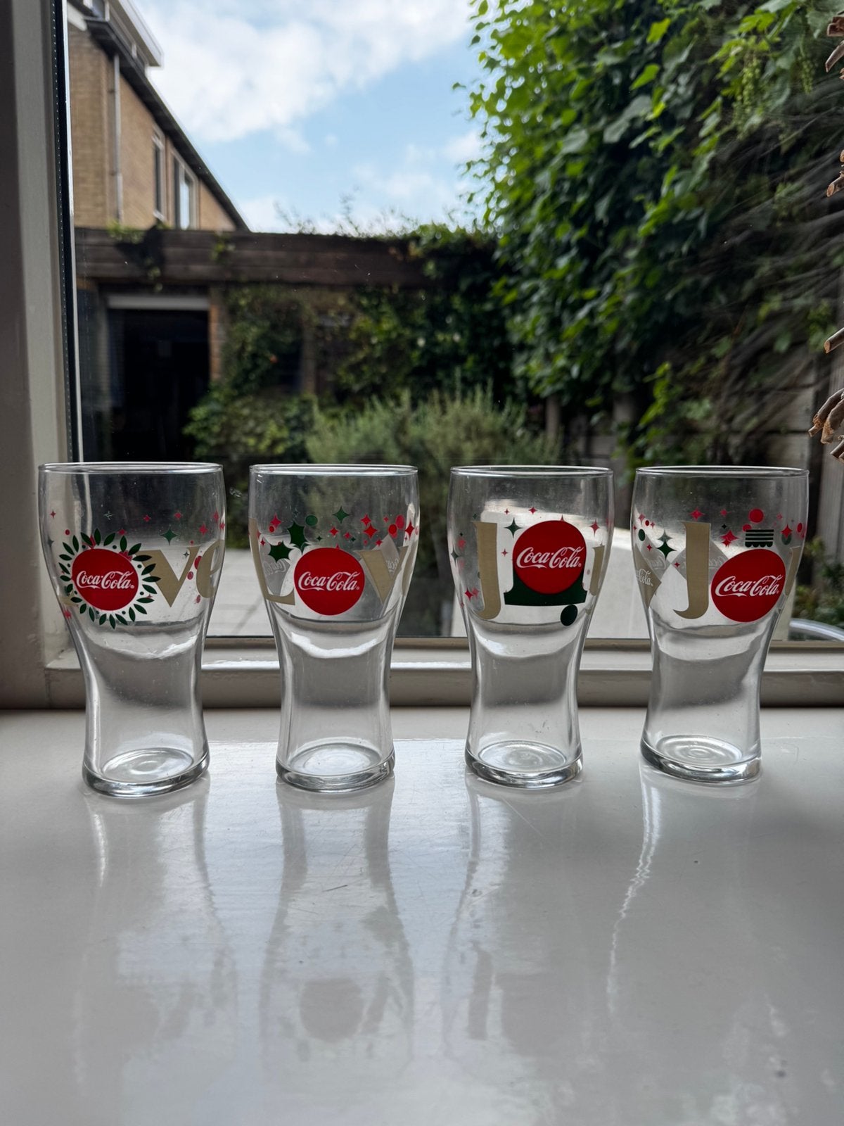 Coca-cola drinkglazen, 8 stuks, Ophalen, Zo goed als nieuw, Frisdrankglas