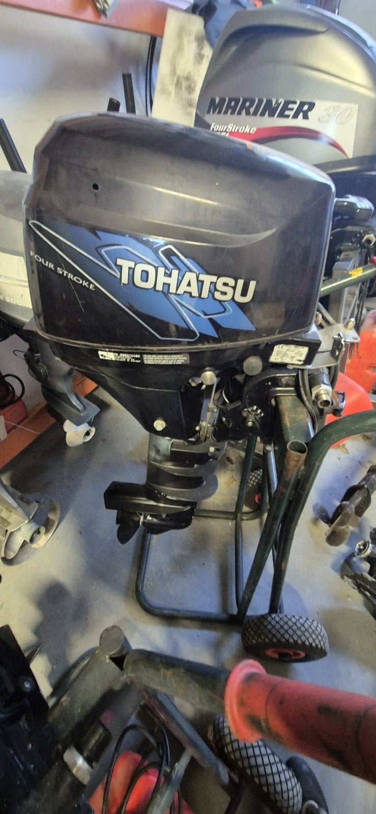 Tohatsu 9.8 PK fourstroke Langstaart Afstandsbedie, Watersport en Boten, Ophalen, Gebruikt, 5 tot 10 pk, Viertaktmotor