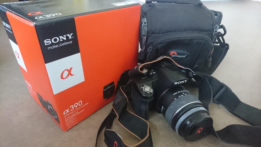 Sony a-390 spiegelreflex camera, Audio, Tv en Foto, Fotocamera's Digitaal, Gebruikt, Spiegelreflex, Sony, Geen optische zoom, Ophalen