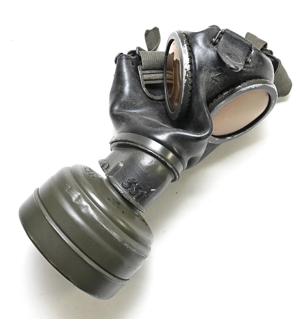 Zwart Rubberen Wehrmacht Gasmasker, Verzenden, Landmacht, Duitsland, Overige typen
