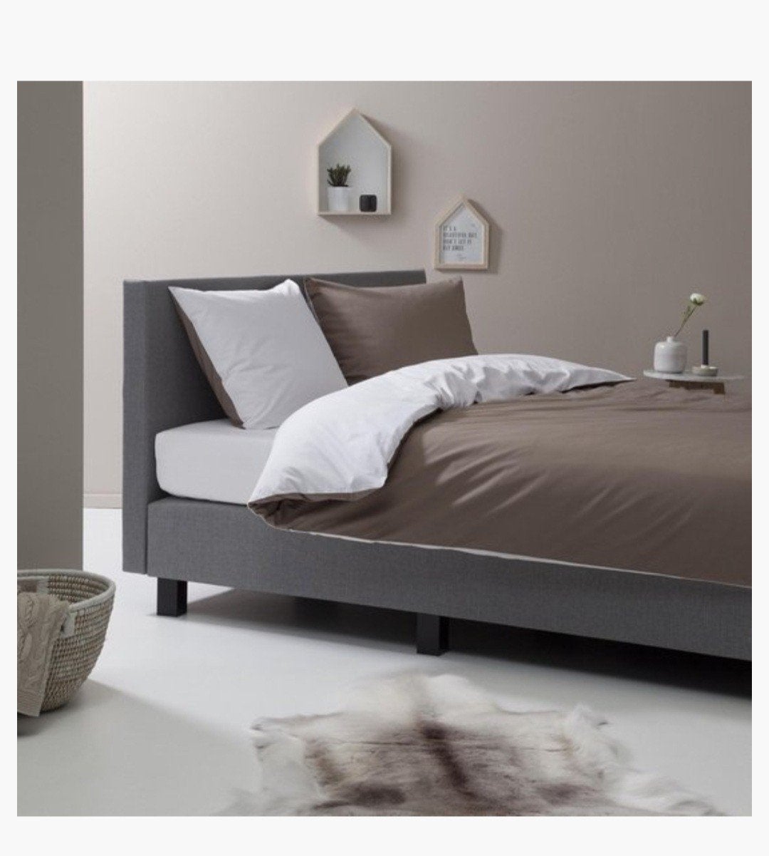 Ten cate 240-220, Ophalen, Tweepersoons, Wit, Dekbedovertrek