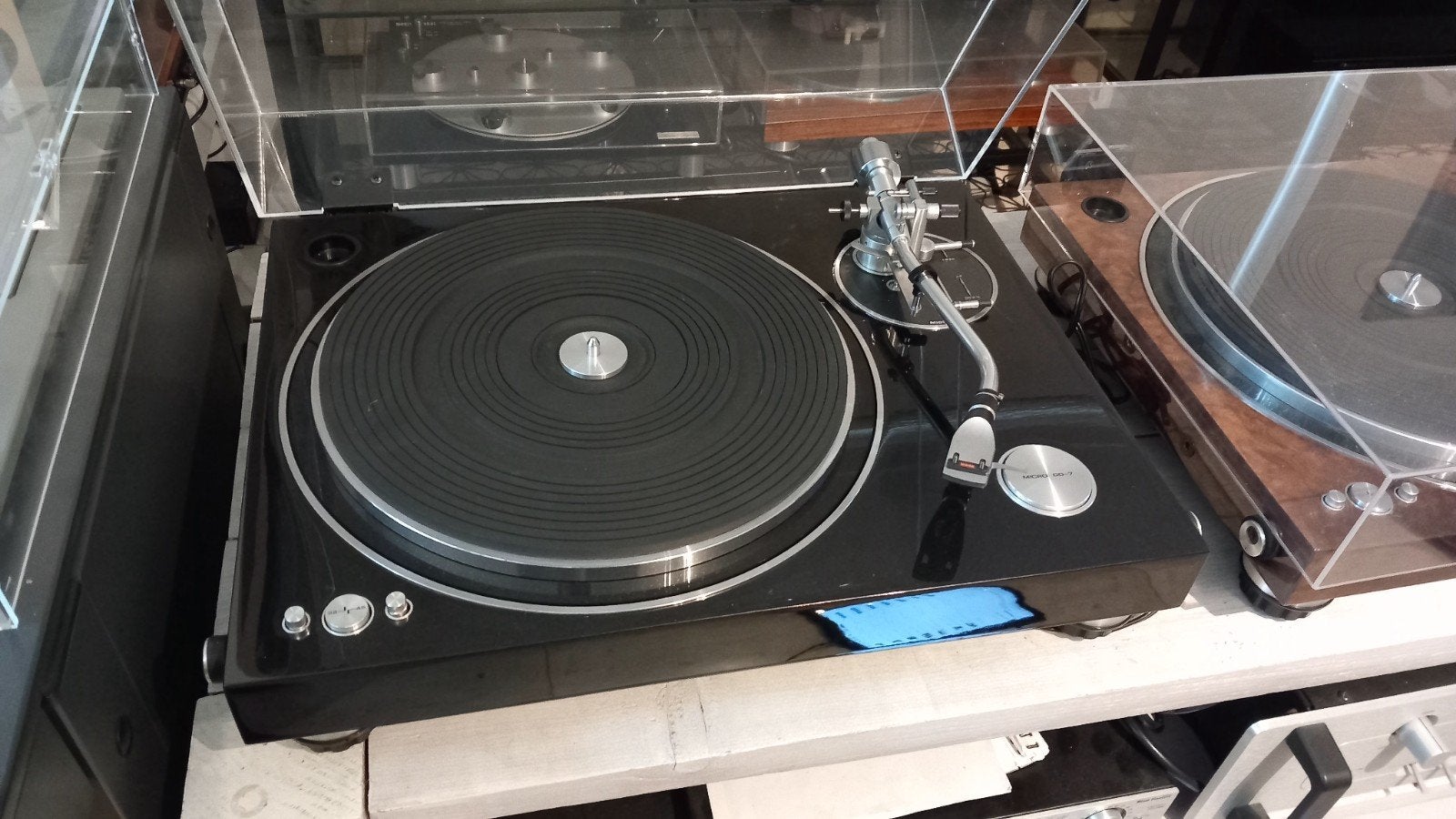 Micro Seiki DD7 premium in high gloss pianozwart, Secondhighend@outlook.com, Pitch-regelaar, Platenspeler, Nvt