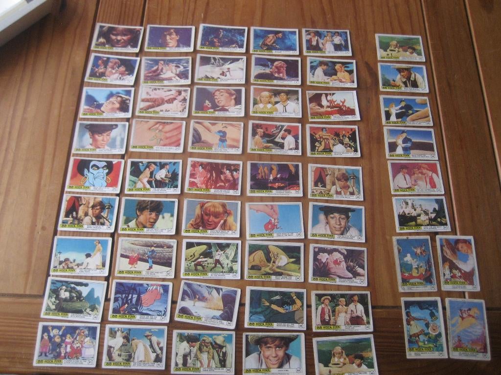 huck finn complete set plaatjes, Ophalen of Verzenden, Gebruikt, Tv, Foto of Kaart