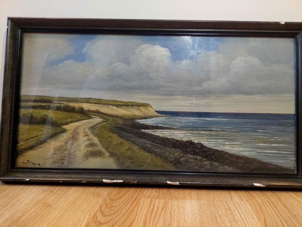 Schilderij De zee, Ophalen