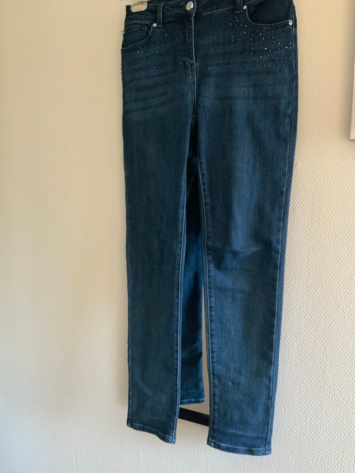 Spijkerbroek van MORGAN mt 38 klein prijsje, Kleding | Dames, Ophalen of Verzenden, Gedragen, Blauw, W30 - W32 (confectie 38/40)