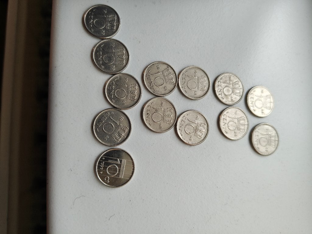 Munten 1948, Postzegels en Munten, Ophalen of Verzenden, Koningin Wilhelmina, Overige waardes, Losse munt