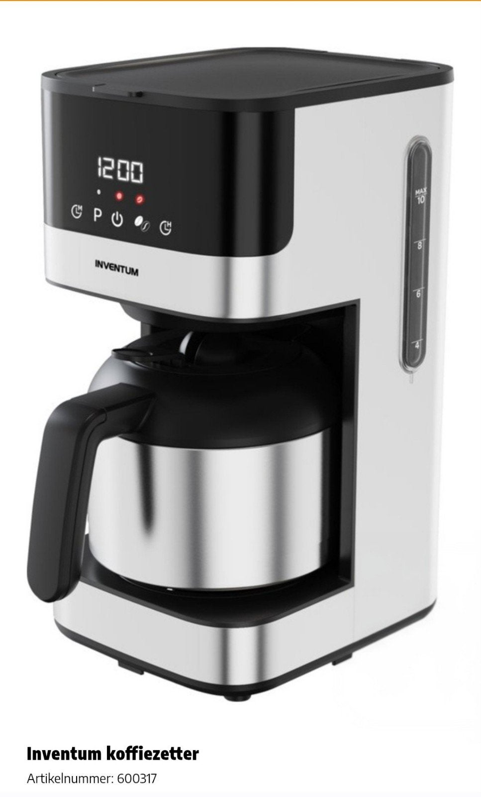 inventum koffiemachine. gemalen koffie, Witgoed en Apparatuur, Koffiezetapparaten, Ophalen, Koffiemachine, Gemalen koffie, Zo goed als nieuw