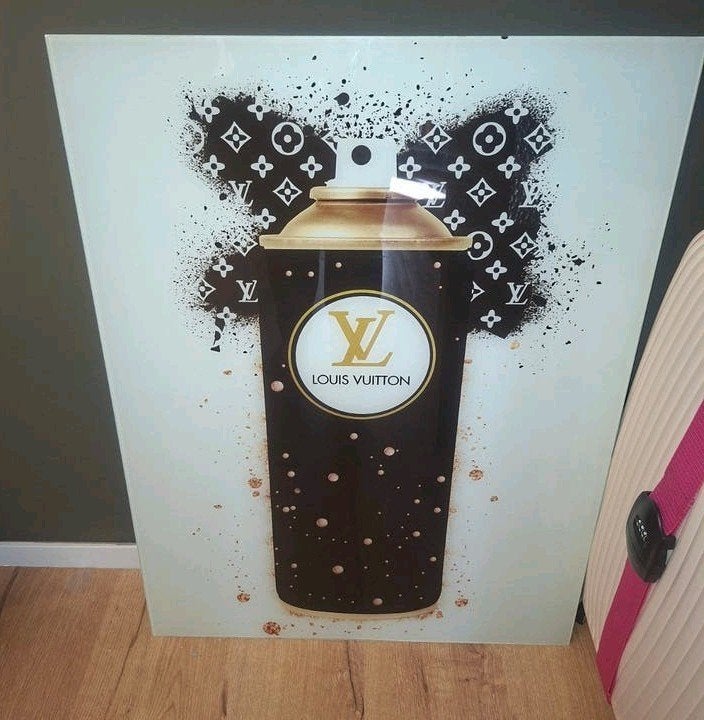 Louis Vuitton glas schilderij, Huis en Inrichting, Ophalen, 75 – 100, 50 tot 75 cm, Print