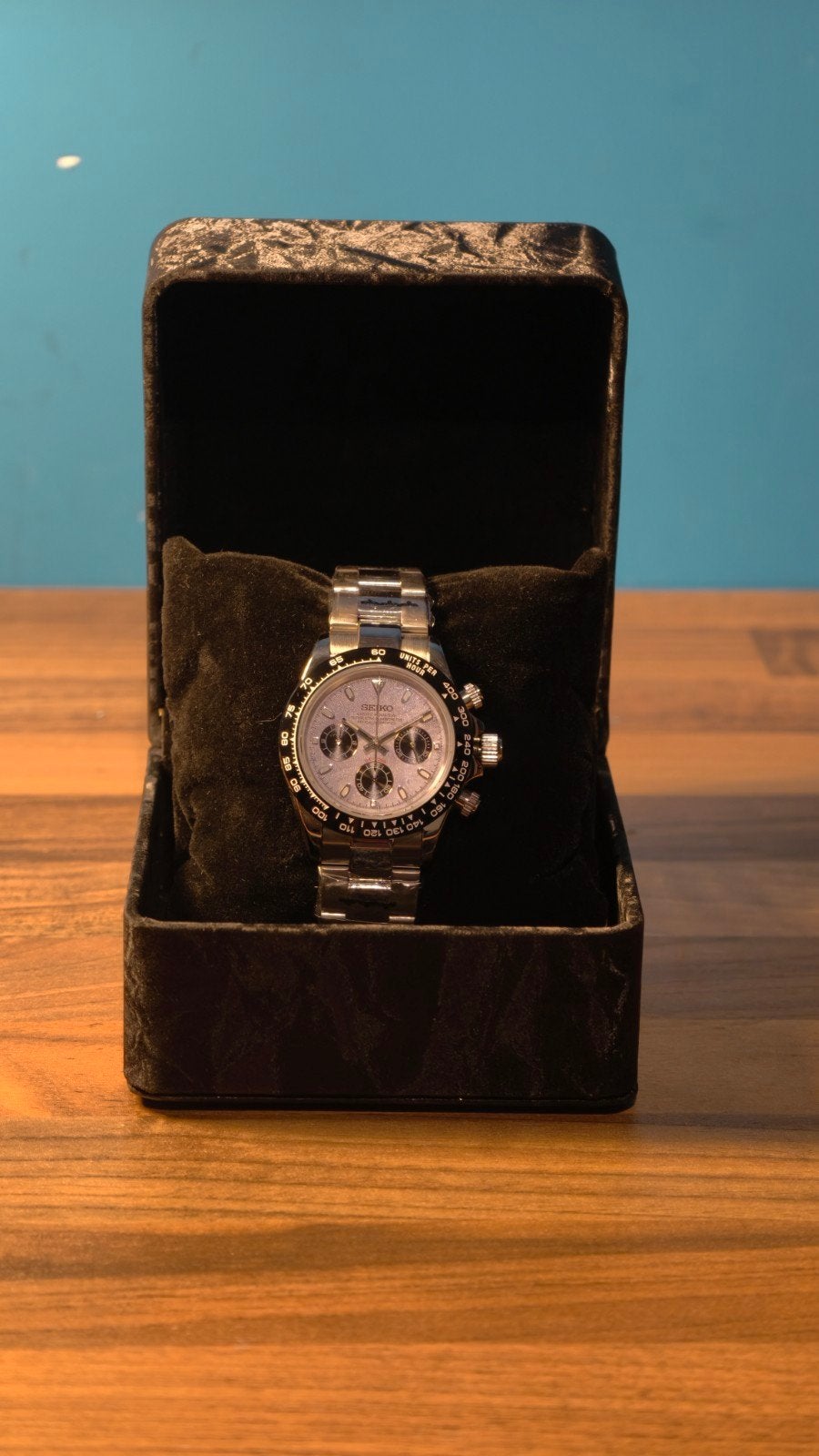 Custom Daytona Panda Style Horloge, Overige merken, Staal, Staal, Polshorloge