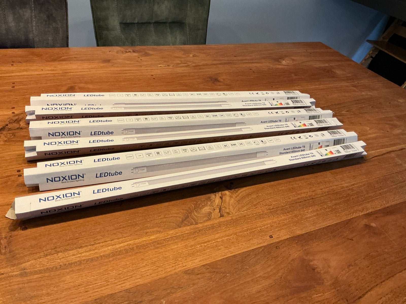 6x Noxion Avant LEDtube T8 Standard 600mm 840 - Goed werkend, Ophalen of Verzenden, Gebruikt, G13 (TL), Overige merken